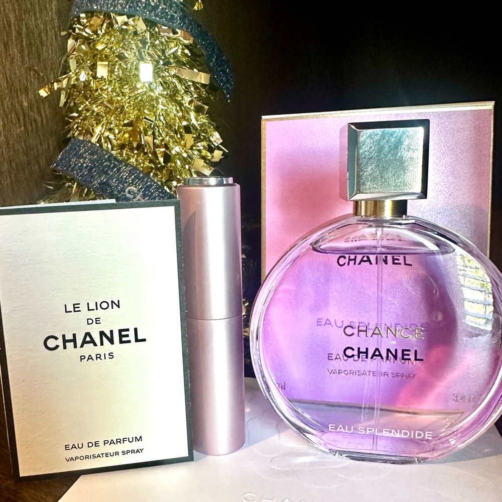 Chanel Splendid travel size sample 5ml plus Le Lion de Chanel cardboard